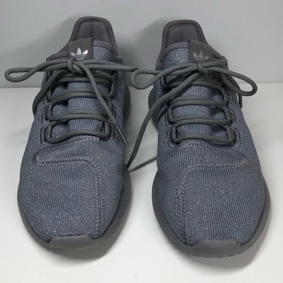 Adidas Tubular Shadow J ‘Grey’ Silver Metallic Sneakers Size 7.5 - Picture 2 of 12